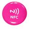 Kundenspezifischer Logo Print wasserdichter z programmierbarer Epoxidaufkleber 13,56 MHZ NFC-Runden-