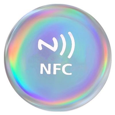 Wasser prüft programmierbares Crystal Nfc Sticker Tag Keyfob intelligentes Telefon 13.56MHz unter Verwendung