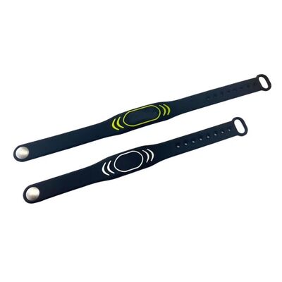 Großhandel Custom Color Logo NFC NTAG 213 NFC Armband MINI Tag Ticket Weiches RFID Silikon Armband für Spot Event ID