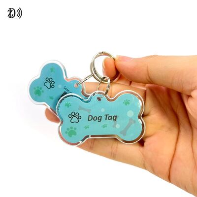 Epoxy-Hundenknochen kundenspezifischer QR-Code NTAG 216 888bytes Tier RFID NFC Pet Tag für die Verfolgung