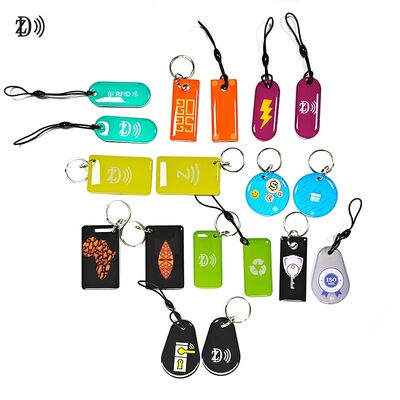 13.56MHz Programmierbares NTAG213 Smart Epoxy Keyfob Tags RFID Tag NFC Schlüsselkettchen
