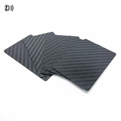 Custom 3K Carbon Fiber Business Card LOGO Real Carbon Fiber RFID NFC Card Mini Tag 13.56MHz Frequency for Hotels Payments