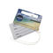 Lamellierte Pounching-Loch CMYK Karten-Gepäck-hängende Umbau-Karte PVCs Plastik gestempelschnittene