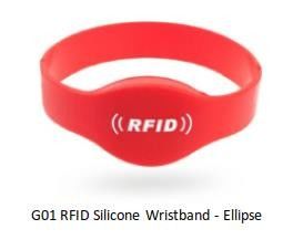 Langlebige passive EV1 UHF RFID-Armband für Zahlung Wasserpark Krankenhaus