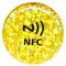 Kundenspezifischer Logo Print wasserdichter z programmierbarer Epoxidaufkleber 13,56 MHZ NFC-Runden-